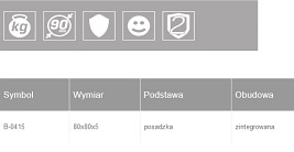 Brodzik pięciokątny niski 80x80 B-0415 New Azura New Trendy