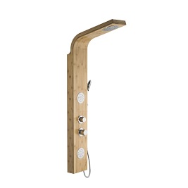 Panel natryskowy bambusowy chrom bateria mieszacz B-231 Bali Corsan