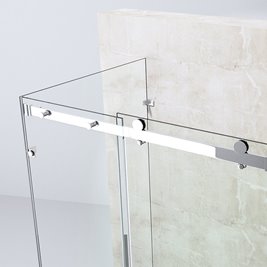 Kabina prysznicowa trójścienna 130x100x100 cm szkło 8mm mrożone Swiss Liniger