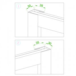 Czarna prostokątna kabina prysznicowa 110x90 drzwi uchylne BS16B