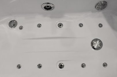 Wanna z hydromasażem Spa narożna Turbo 168x86 cm MO-1633