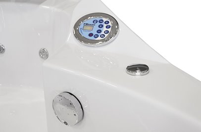 Wanna z hydromasażem narożna Turbo+ 152x152 cm MO-10632T+