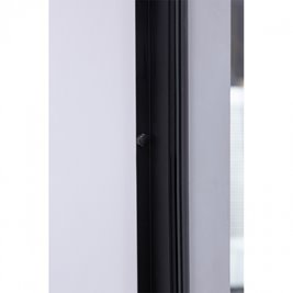 Czarne drzwi prysznicowe uchylne do wnęki 110 cm SH08D