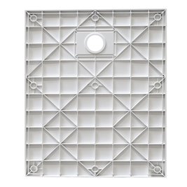 Biały brodzik prysznicowy prostokątny o strukturze kamienia 130x80 cm Riko Hydrosan