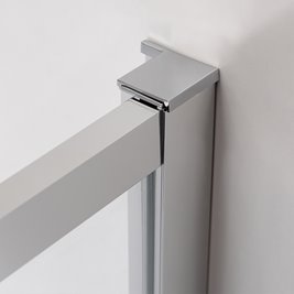 Chromowana prostokątna kabina prysznicowa Kira 110x80 drzwi rozsuwane do wewnątrz