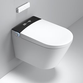 Zestaw podtynkowy wc stelaż + miska automatyczna myjąca przycisk chrom Drop
