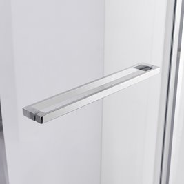 Chromowana prostokątna kabina prysznicowa Kira 120x90 drzwi rozsuwane do wewnątrz