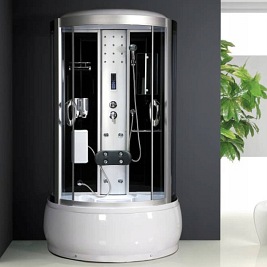 Kabina prysznicowa z hydromasażem przyścienna 125x90