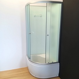 Kabina prysznicowa półokrągła zabudowana 80x80 WSH-304A
