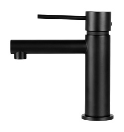 Czarna bateria umywalkowa niska CMB7511BL Lugo Corsan