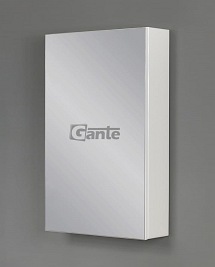 Biała matowa szafka wisząca z lustrem 50x80 Victa