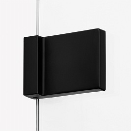 Czarny parawan wannowy 80x150 EXK-1979 Avexa Black New Trendy