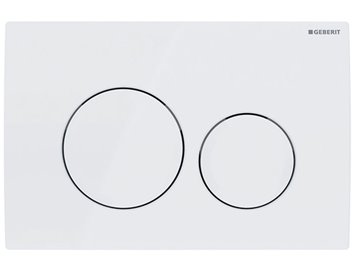 Zestaw podtynkowy stelaż GEBERIT DUOFIX + miska MIZU-WH-RIM-03 + przycisk DELTA 20 biały