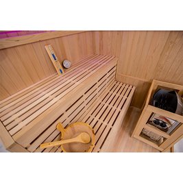 Sauna fińska 6 osobowa wysokotemperaturowa 8KW Harvia 180x180 cm Oslo7
