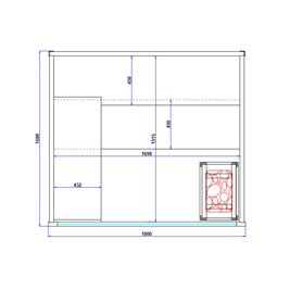 Sauna Combo na podczerwień + fińska 5-osobowa 180x160 cm Helsi1 6KW