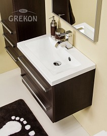 Szafka łazienkowa z umywalką 60/39/2 seria Fokus Wenge Mat