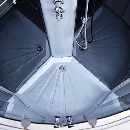 Kabina prysznicowa półokrągła zabudowana 80x80 WSH-302A