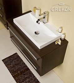 Szafka z umywalką 80/39/2 FKS seria Fokus Wenge Mat