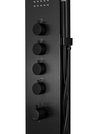 Panel natryskowy w kolorze czarnym S-003 Samsara Corsan