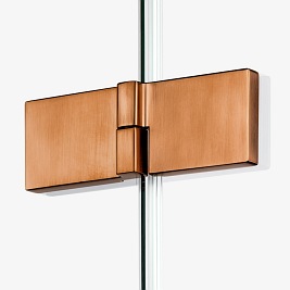 Miedziana szczotkowana kabina prysznicowa prawa 100x70 cm EXK-3587 Avexa New Trendy Copper Brushed