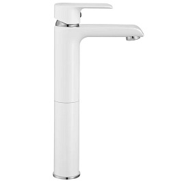 Bateria umywalkowa wysoka Bloom White Chrom Rea