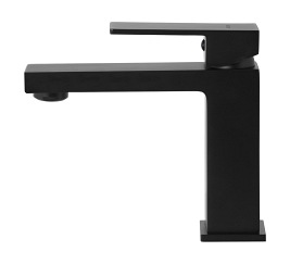 Czarna bateria umywalkowa niska CMB3016BL Ango Corsan