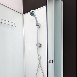 Kabina prysznicowa półokrągła zabudowana 90x90 WSH-304B