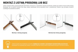 Miedziana kabina prysznicowa podwójne drzwi uchylne 80x80 EXK-3665 Avexa New Trendy Copper Brushed