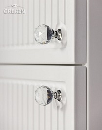 Słupek łazienkowy wiszący biały mat 143x40 cm Argento Gante