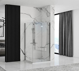 Kabina prysznicowa drzwi składane 100x90 Molier Chrome Rea