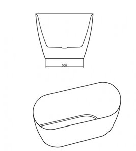 Wanna wolnostojąca 160 cm Cesana Hydrosan