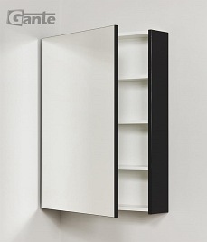 Szafka wisząca z lustrem 60x80 cm czarny mat Belli Gold