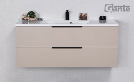 Szafka łazienkowa wisząca z umywalką 120 cm 46/2 Sydney Smooth kolor Macadamia