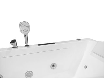 Przyścienna wanna z hydromasażem prostokątna konglomerat 170x80 cm MO-1803AB