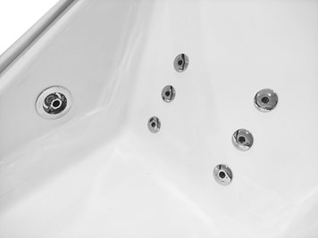 Wanna z hydromasażem prostokątna 170x80 cm MO-0011L
