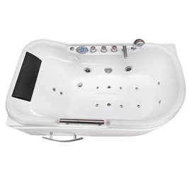 Wanna z hydromasażem narożna 140x80 cm Lemur 796 Hydrosan Prawa