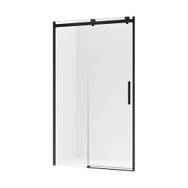 Softi Black New Trendy drzwi prysznicowe rozsuwane samodomykające do wnęki 130 cm EXK-3953