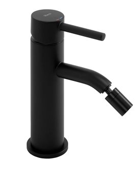 Czarna matowa bateria bidetowa Lungo Rea