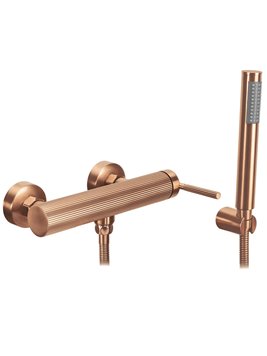 Bateria prysznicowa natynkowa Rea Argon miedź szczotkowana