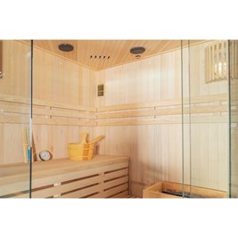 Sauna fińska 6 osobowa wysokotemperaturowa 8KW Harvia 180x180 cm Oslo7