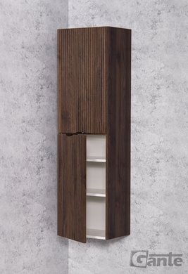 Słupek łazienkowy z lamelami wiszący wysoki 143,5x40 Victa Lamello kolor orzech