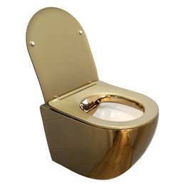 Zestaw podtynkowy kompletny stelaż + miska MIZU-GL-WH-RIM-03 + przycisk ST+H GOLD