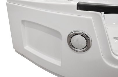 Wanna łazienkowa z hydromasażem Spa narożna 135x135 cm MO-0322