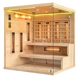 Sauna na podczerwień 4 osobowa + kamienie solne 180X160X200CM MO-EP4RSL XL Infrared Mazur