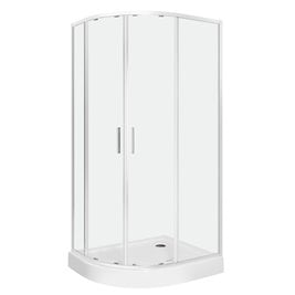 Kabina prysznicowa asymetrczyna z brodzikiem prawa 100x80 Solid RA Kerra