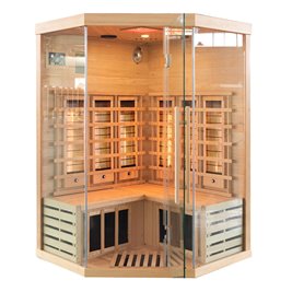 Sauna na podczerwień 3-osobowa 120x120 cm grzejniki kwarcowe i karbonowe Alta6 Infrared