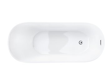 Wanna wolnostojąca Corsan Estella 160 cm korek klik-klak chrom