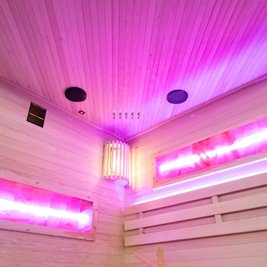 Sauna fińska pięciokątna 5 osobowa wysokotemperaturowa 6W Harvia 150x150 cm Lark4