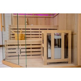 Sauna fińska 6 osobowa wysokotemperaturowa 8KW Harvia 180x180 cm Oslo7