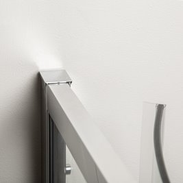 Kabina prysznicowa półokrągła z brodzikiem 80x80 RS Solid Kerra